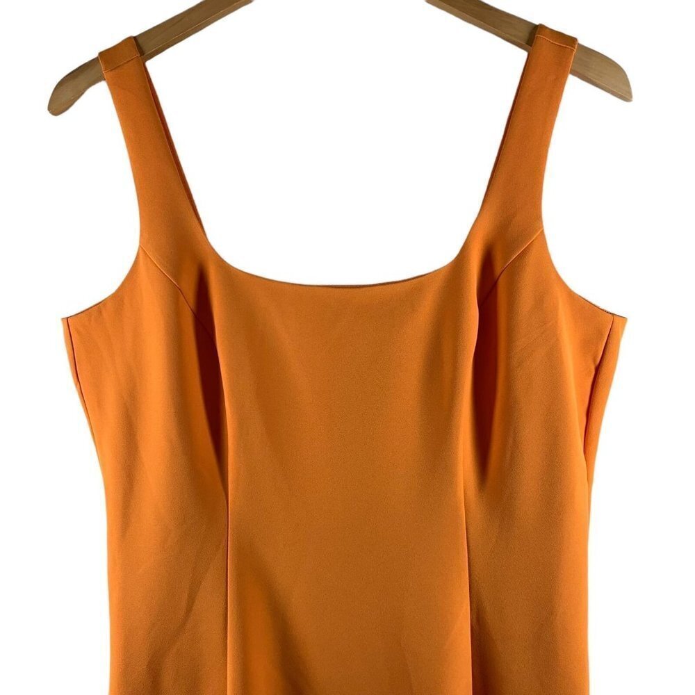 NWT Bardot CHIARA Dress in Mandarin Orange Size 10 Minimalist - Picture 4 of 8